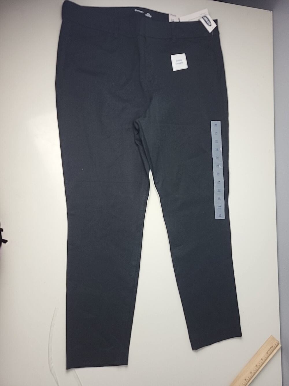 NWT Old Navy Pants Womens SZ 16 Pixie High Rise Navy Blue Stretch Office Uniform